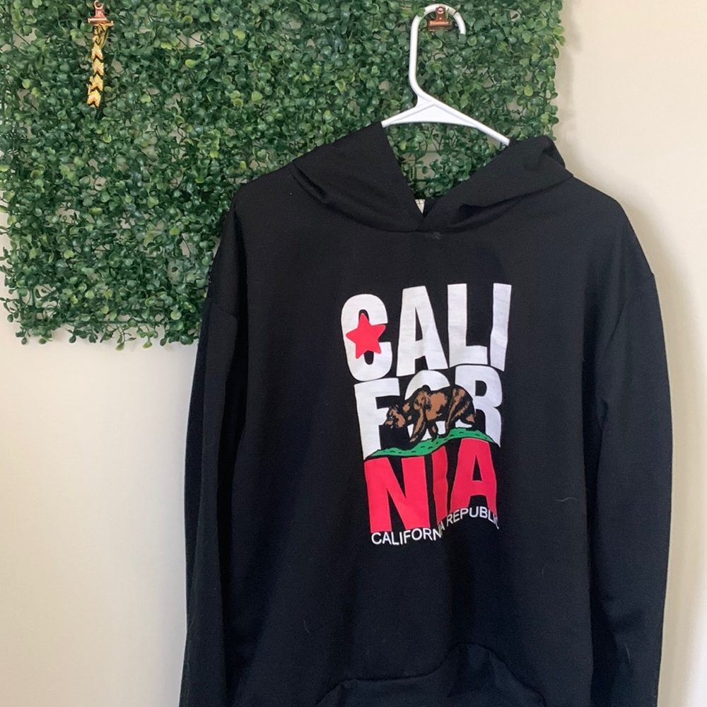 Black graphic hoodie